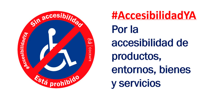 Cartel de la movilización por la accesibilidad