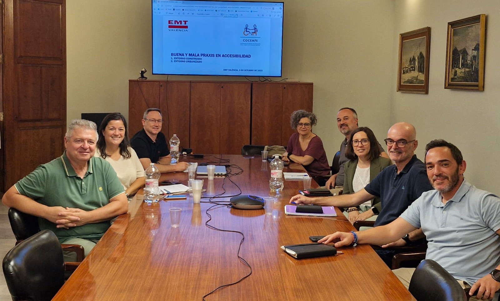 COCEMFE CV impulsa la accesibilidad integral en una sesión con el equipo directivo de la EMT