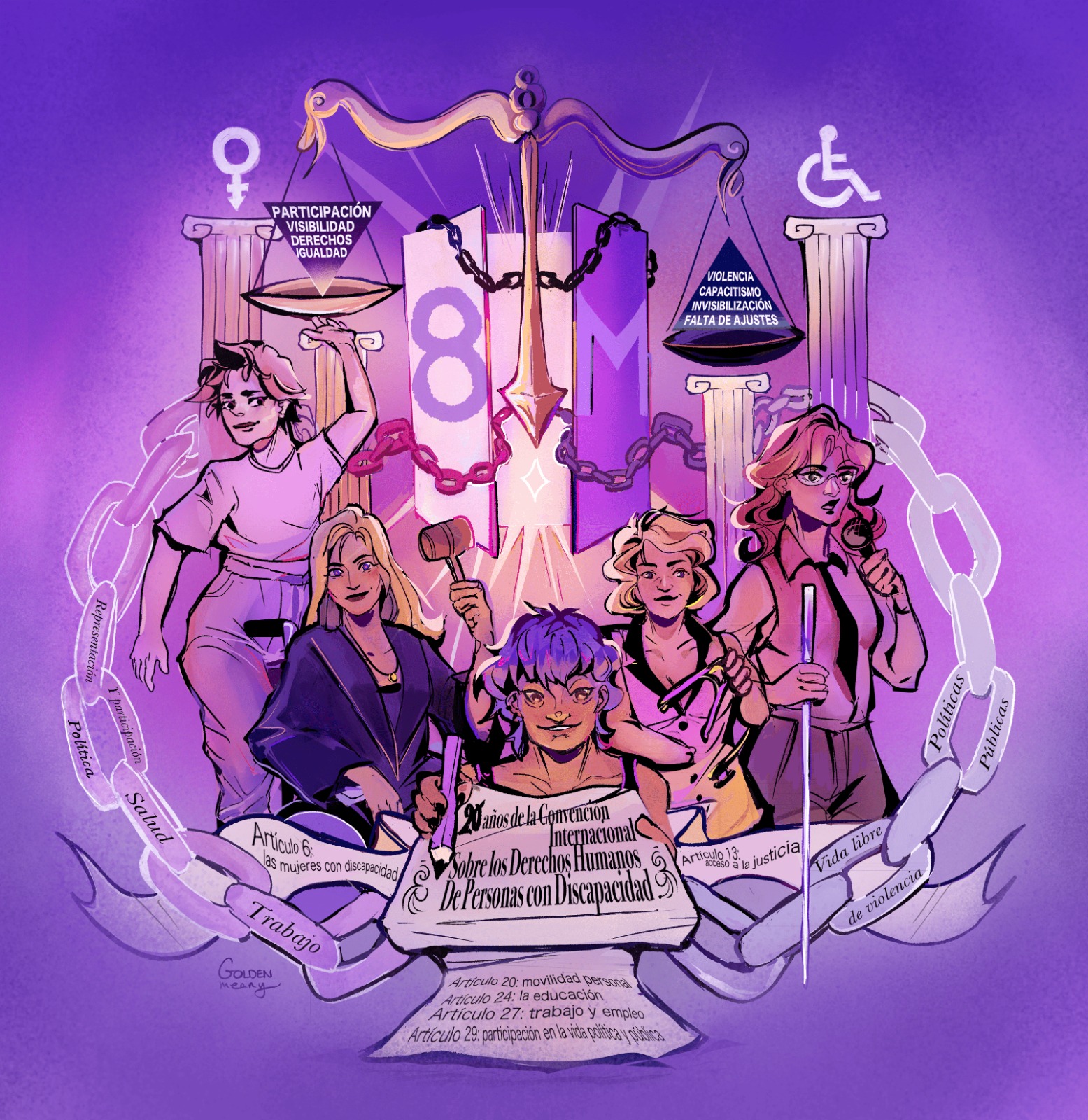 COCEMFE CV se suma al manifiesto de CEMUDIS por el 8M: “20 años, una Convención y una necesidad; todos los derechos, todas las mujeres”